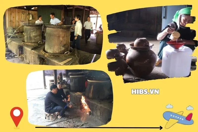Cách nấu rượu thóc La Pán Tẩn theo phương pháp truyền thống